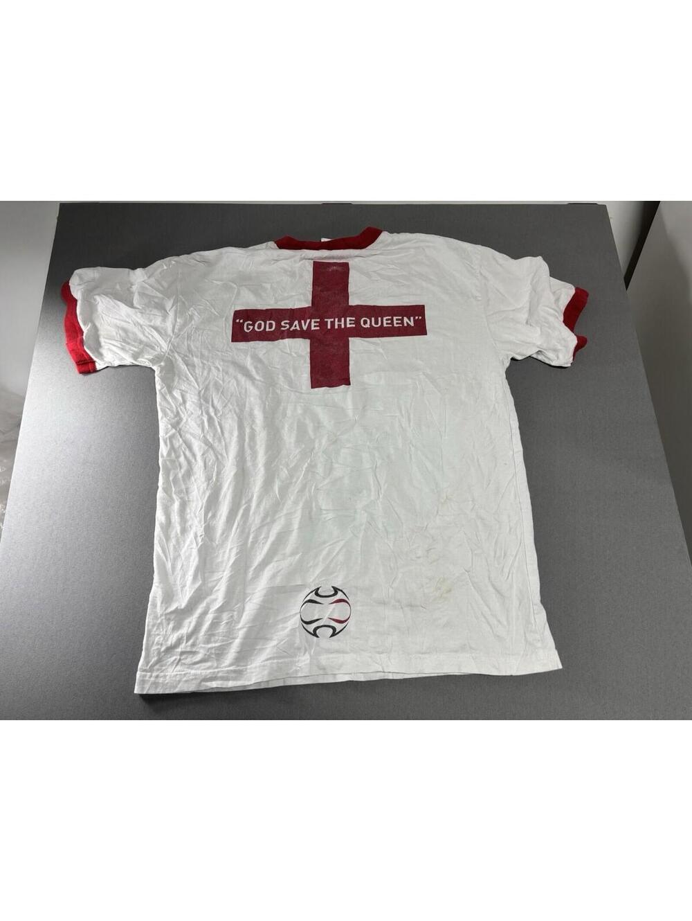 ENGLAND ADIDAS GRAPHIC FOOTBALL SHIRT SOCCER White MEN’S XL